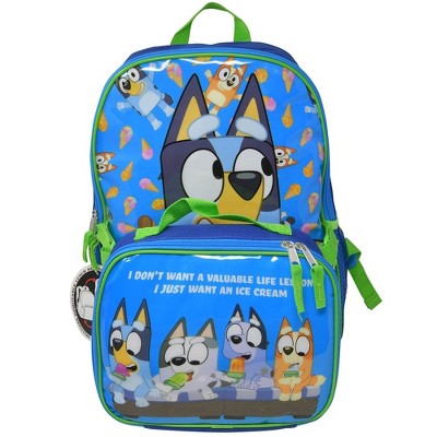 Bluey and Friends 16 inch Backpack with a Insulated Detachable Lunch ...