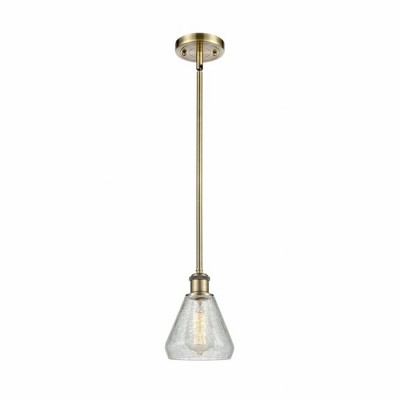 Conesus - 1 Light Mini Pendant In Industrial Style-10 Inches Tall and 6 Inches Wide