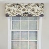 RLF Home 100% Cotton Zanzibar Petticoat With Poly/Cotton lining Rod Pocket Valance 50" x 17" Gray - 2 of 4