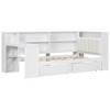 Whisen Twin Size Platform Bed with Storage Shelves, Drawers, Charging Station, LED, Desk and Headboard - 4 of 4
