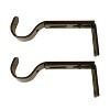 Versailles Home Fashions 2pk Window Curtain Rod Brackets - Espresso - image 3 of 3