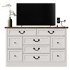 9-Drawer Chest Particleboard Dresser - White Bedroom Dresser, Large Capacity, Multifunctional Storage, Built-In Charging Station with Power Outlets - 2 of 4
