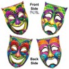 Beistle Jumbo Foil Comedy & Tragedy Face Cutouts, 24.75" x 18.25", (2/Pkg) Multicolored - 4 of 4