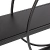 Kate & Laurel All Things Decor 36" x 24" Pirzada Geometric Wall Shelf Black: 3-Tier Metal Storage, No Assembly Required - 3 of 4