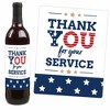 Big Dot of Happiness Happy Veterans Day - Patriotic Decorations for Women and Men - Wine Bottle Label Stickers - Set of 4 - 3 of 4