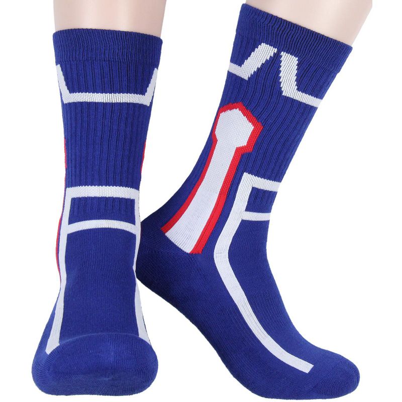 My Hero Academia Socks UA High Design 2 Pack Athletic Adult Crew Socks Multicoloured, 2 of 5