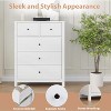 Dresser for Bedroom, 5 Drawer Dresser with Deep Drawers & Metal Knobs, Wooden Double Chests of Drawers for Kids Bedroom, Entryway, Hallway - 4 of 4