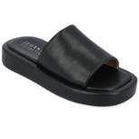 Journee Collection Womens Denrie Tru Comfort Foam Slide Flatform Sandals