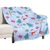 DSANE Merry Christmas Snowman Christmas Throw Blanket Soft Fleece Christmas Blanket Cozy Flannel Throw for Couch Bed - 3 of 4