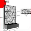 Privacy Screen with Planter Box and Wheels, 72" H x 47" W Outdoor Privacy Screens and 3-Panels, for for Climbing Plants, Vegetable, Vines - 2 of 4