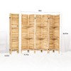 NicBex Room Divider Modern Folding Privacy Screen with Storage Shelves for Home & Office - 3 of 4