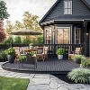 Sunnydaze 3-Section Wicker Raised Planter Bed for Indoor or Outdoor Use - Black - 2 of 4