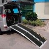 Coucheta 5/6/7 FT Portable Wheelchair Ramp, 600LB Capacity with Transition Plate, Non-Skid Surface & Reflective Strips for Home, Stairs, Vehicles - 4 of 4