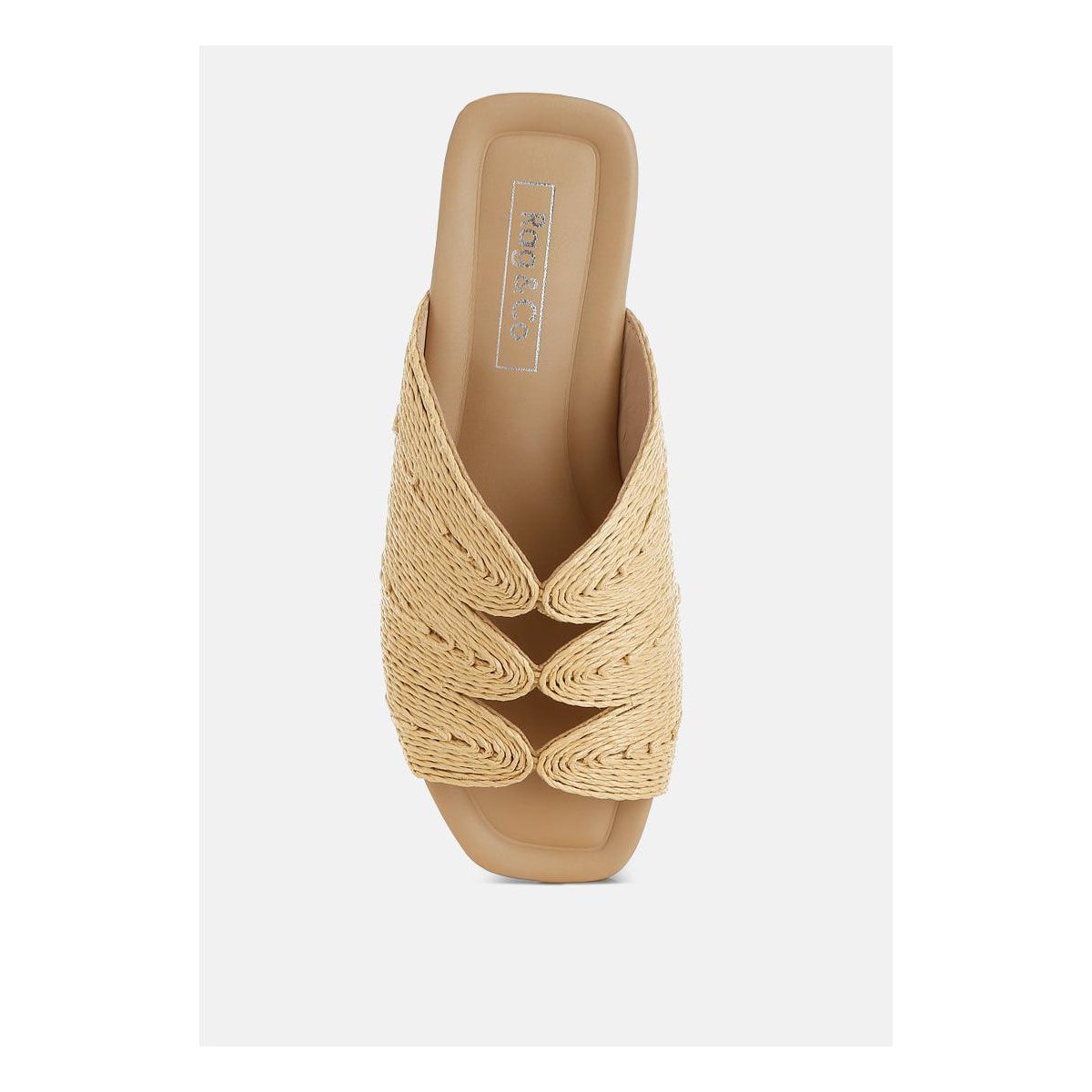 Обувь Rag & Co Womens Daisy Doe Raffia Square Toe Flats 9 — фото 5