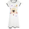 JEFFRICO Womens Nightgowns Short Sleeve Sleepwear Soft Pajama Dress Nightshirts - 2 of 4