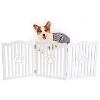 Trimate Wooden Free Standing Pet Gate for Small Dogs and Cats, White - 3 of 4