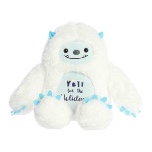 Aurora Medium White JUST SAYIN' 8" Yeti For The Holidays Witty Stuffed Animal - 1 of 4