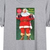 Women's - Coca-Cola - Vintage Santa With Coca Cola Bottles Oversized Graphic T-Shirt - 2 of 4