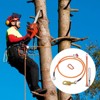 VEVOR 16mm Steel Core Flipline, 8ft(2.4m) Arborist Flipline, Flip Line for Tree Climbing with Alloy Steel Snap Hook, Orange - 2 of 4