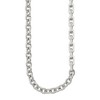 Chisel Stainless Steel Brushed and Polished Half Cable Link and Half Square Link 22" Necklace - 2 of 4