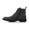 Polar Fox Mens Brooke MPX806061 Lace-up HIgh Top Two-Tone Fashion Dress Boots with Zipper Closure - 4 of 4