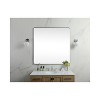 Elegant Lighting Soft corner metal square mirror 48x48 inch in Silver - 2 of 4