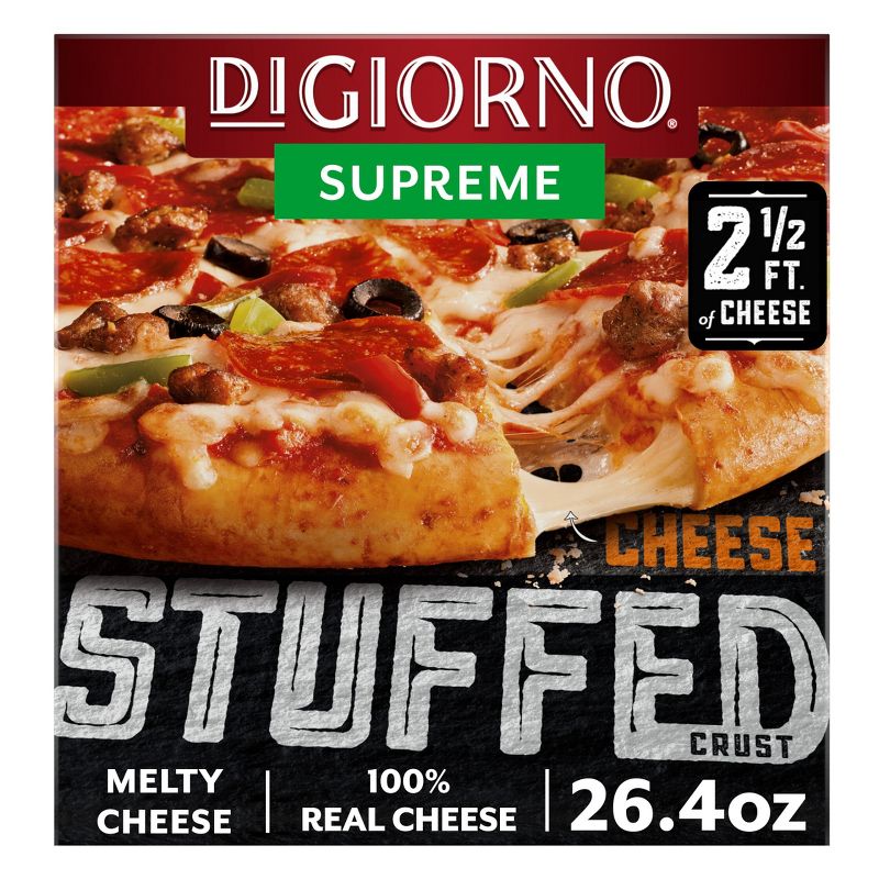 DiGiorno Cheese Stuffed Crust Supreme Frozen Pizza - 26.4oz, 1 of 7