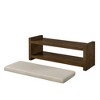 PAGED Storage Shoe Bench with Lower Shelf Shoe Rack, Modern Entryway Bench with Removable Cushion for Family Room, Entryway - 4 of 4