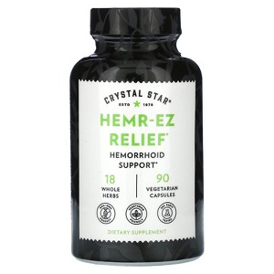 Crystal Star Hemr-Ez Relief, 90 Vegetarian Capsules - 1 of 4