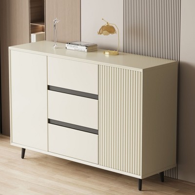 Luck Live 47.24in press-to-open cabinet door with three storage drawers