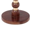 Christopher Knight Home Handcrafted Mango Wood End Table, Round Pedestal Side Table for Living Room, Round Small Table, Boho Small Sofa Table - 4 of 4