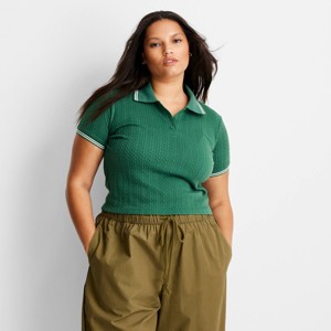 Women's Short Sleeve Polo Shirt - Future Collective - 1 of 3