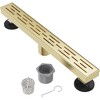 Linear Shower Drain - C06 Brushed Gold - 24 Inches - 2 of 4