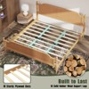 NicBex All Size Natural Wooden Bed Frame with Rattan Headboard & Footboard,Pine Wood Platform Bed,No Box Spring Needed - 4 of 4