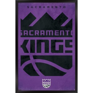 Trends International NBA Sacramento Kings - Logo 25 Framed Wall Poster Prints - 1 of 4