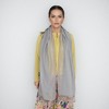 Anna-Kaci Women's Lightweight Sheer Scarf with Metallic Shimmer Hem and Soft Flowing Drape - 2 of 4