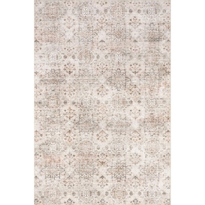 nuLOOM Alona SplashGuard Waterproof Machine Washable Area Rug