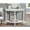 HDZNVF Retro Circular Curved Half-Moon Console Table - 2 of 4