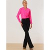 INSPIRE CHIC Women's Metallic Vintage Long Sleeve Gilding Shiny Dots Stars Top - 3 of 4