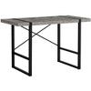 NicBex 48" Industrial Computer Desk with Grey Reclaimed Wood-Look Black Metal Legs, X-Shaped Support for Home Office, Laptop/Work - 3 of 4