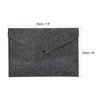 Unique Bargains Felt A4 Envelope Document Storage Pouch Organizer 2 Pcs - 2 of 4
