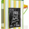 HearthSong Pretend Lemonade Stand Screen Printed Cotton Canvas Play Space with Menu, Apron, and OPEN sign - image 4 of 4