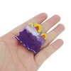 Unique Bargains Halloween Ghost & Candle Design Claw Clip Purple 1 Pc - 4 of 4