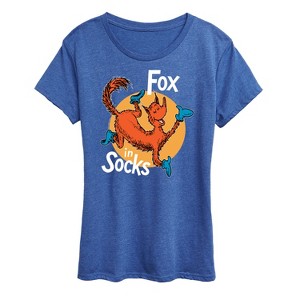 Women's - Dr. Seuss - Fox In Socks Jumping Short Sleeve Graphic T-Shirt - 1 of 4