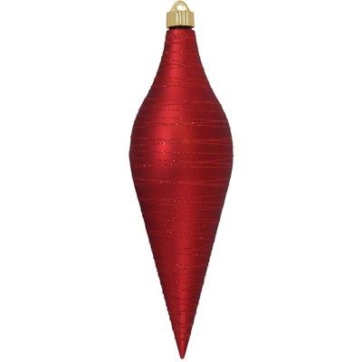 Christmas by Krebs Alert Red Shatterproof Christmas Long Drop Ornament 12.5" (320mm)