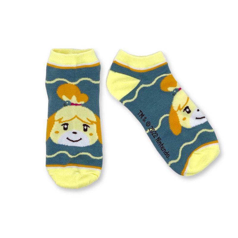 Nintendo Animal Crossing 5pk Ankle Socks, 3 of 13