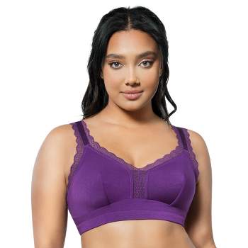 Paramour by Felina Women's Amaranth Cushioned Comfort Unlined Minimizer Bra  (Sparrow, 34G)