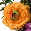 8" Artificial Multicolor Floral Arrangement in Bowl - National Tree Company - 3 of 4