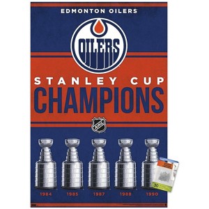 Trends International NHL Edmonton Oilers - Champions 23 Unframed Wall Poster Prints - 1 of 4