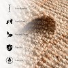 Delara Hand-Woven 100% Jute Area Rug, Easy-Clean Tightly Woven Natural Fiber, Non-Slip, Ideal for High-Traffic Areas - 4 of 4